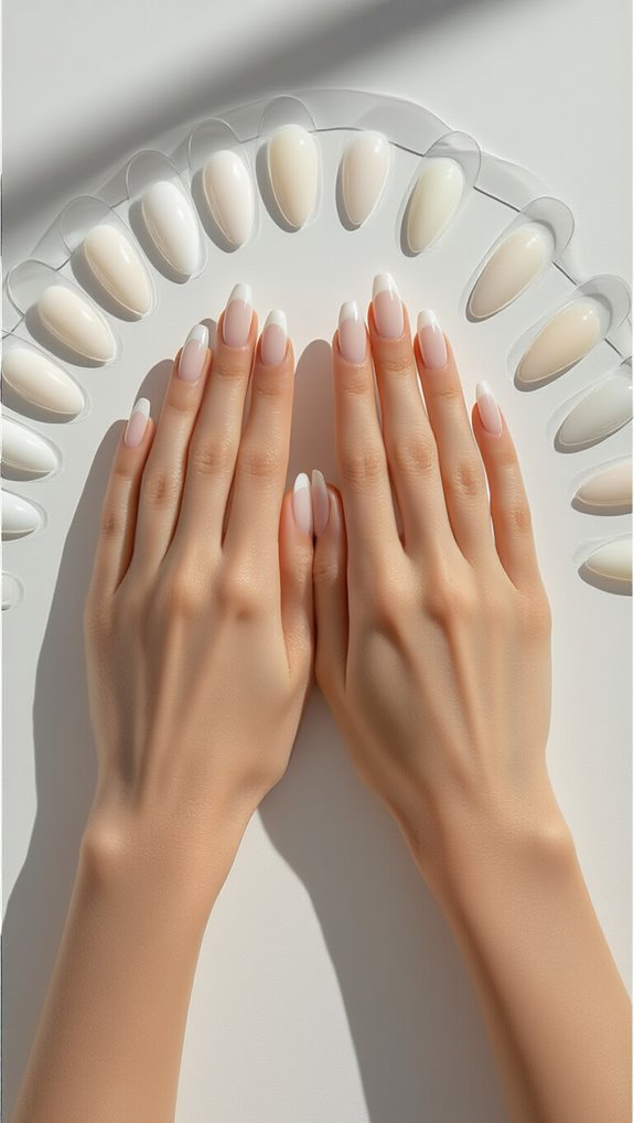 adhesive guides for perfect tips