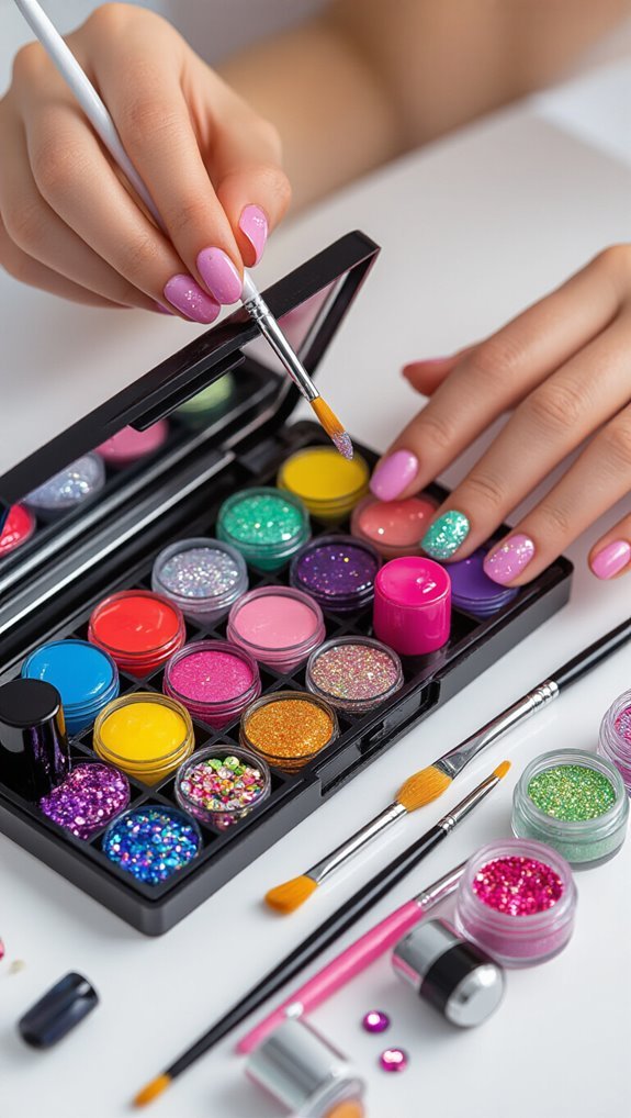 all inclusive organized tween nailart