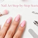 almond shaped manicure tutorial steps