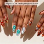 angolan inspired trendy nail designs