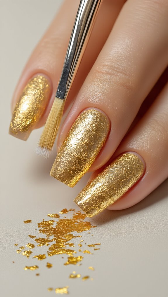 apply tacky adhesive press gently