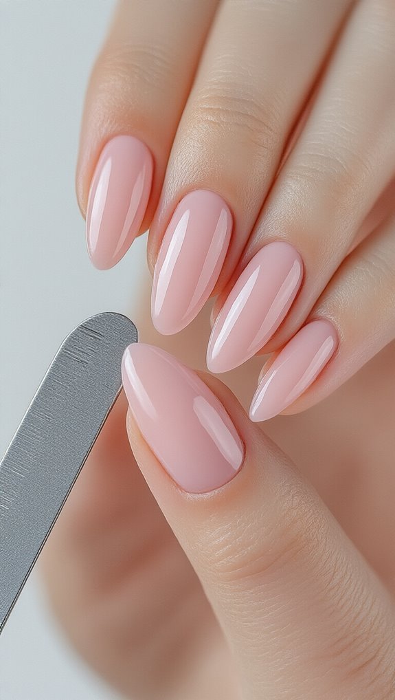 avoid over filing file gently