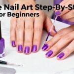 beginner s purple nail art tutorial