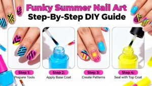 Funky Summer Nail Art Step-By-Step DIY Guide