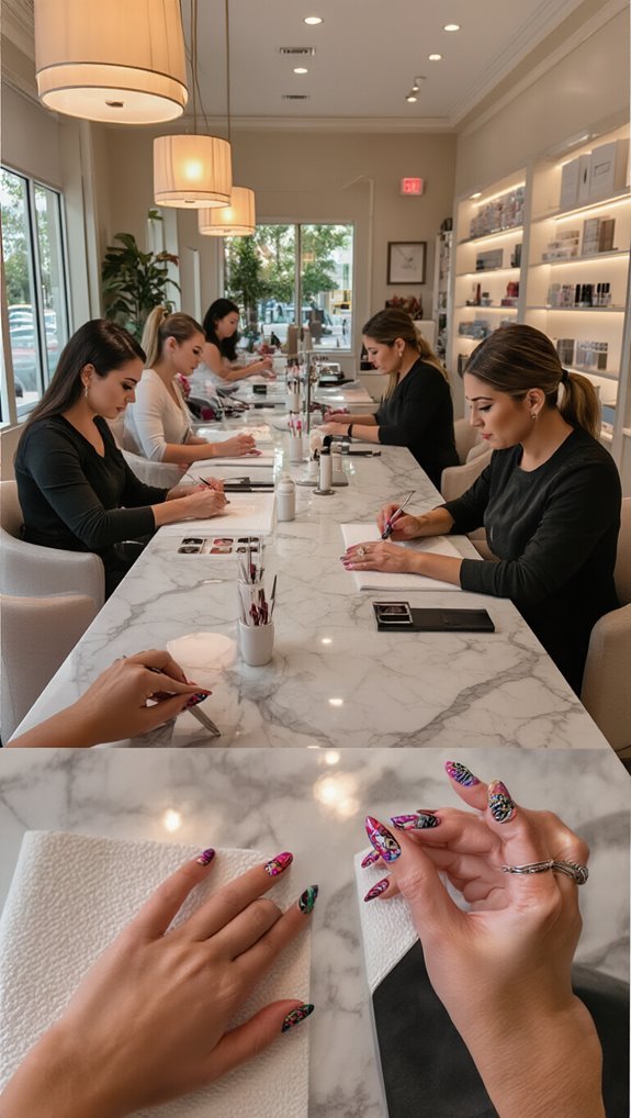 custom hand painted luxury nails