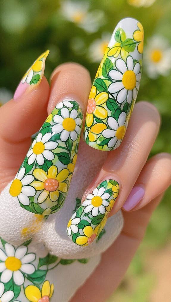 delicate dotted daisy chains