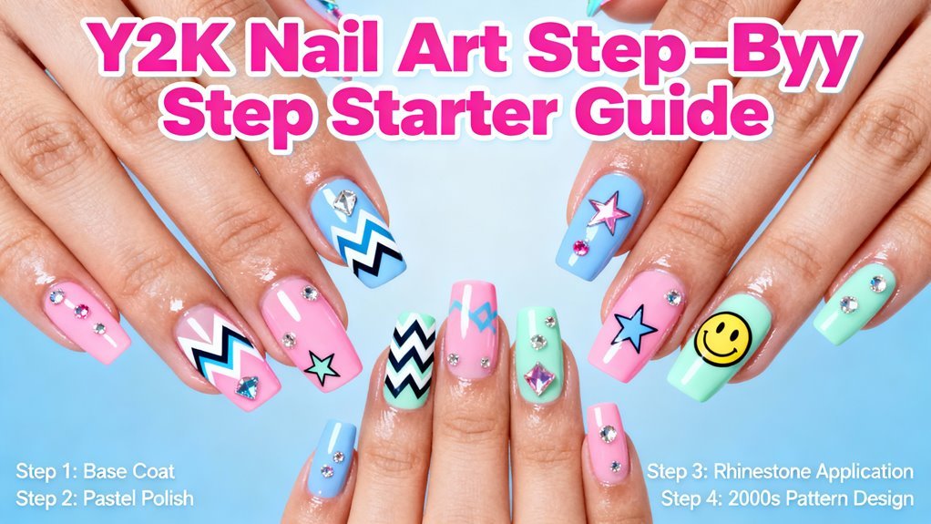 early 2000s diy nail designs