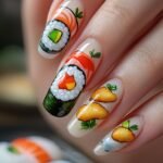 edible looking japanese food nails