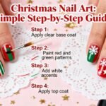 festive step by step christmas nails