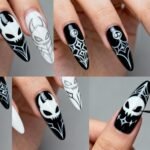 hollow knight themed nailart