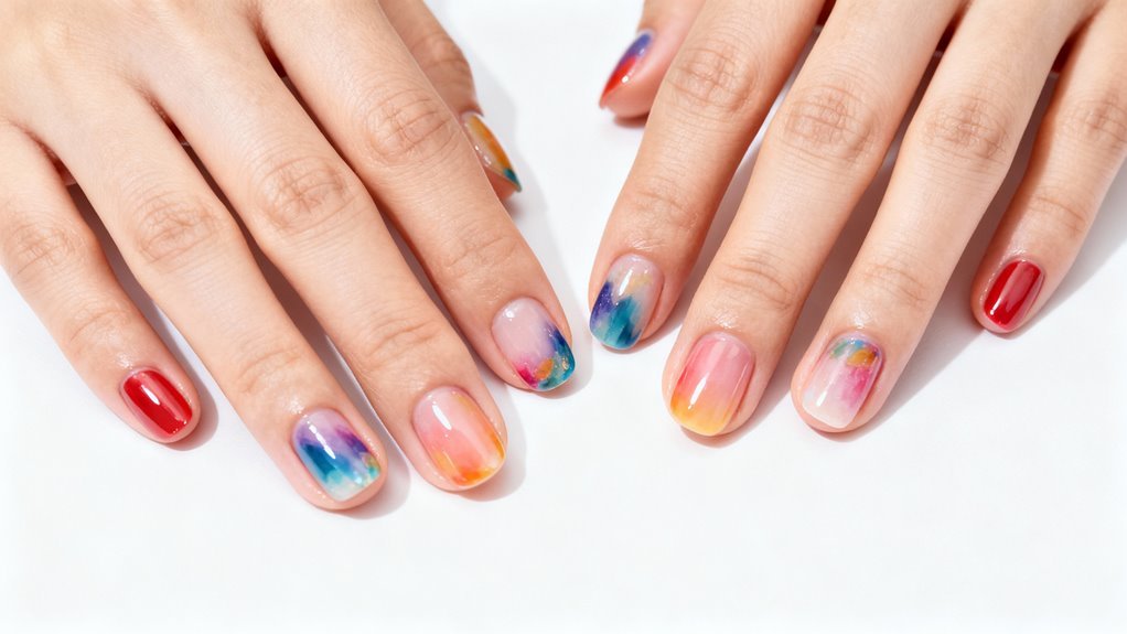 korean inspired trendy nail designs
