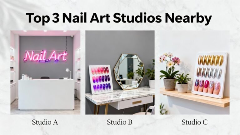top three nearby nail studios