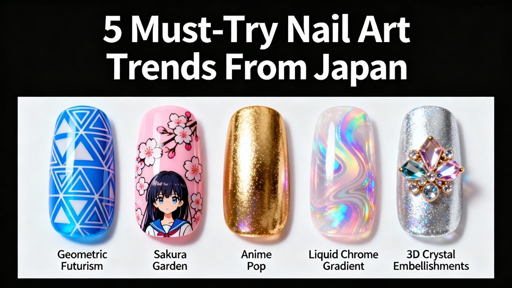 trendy japanese nail art