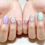 trendy korean nail art