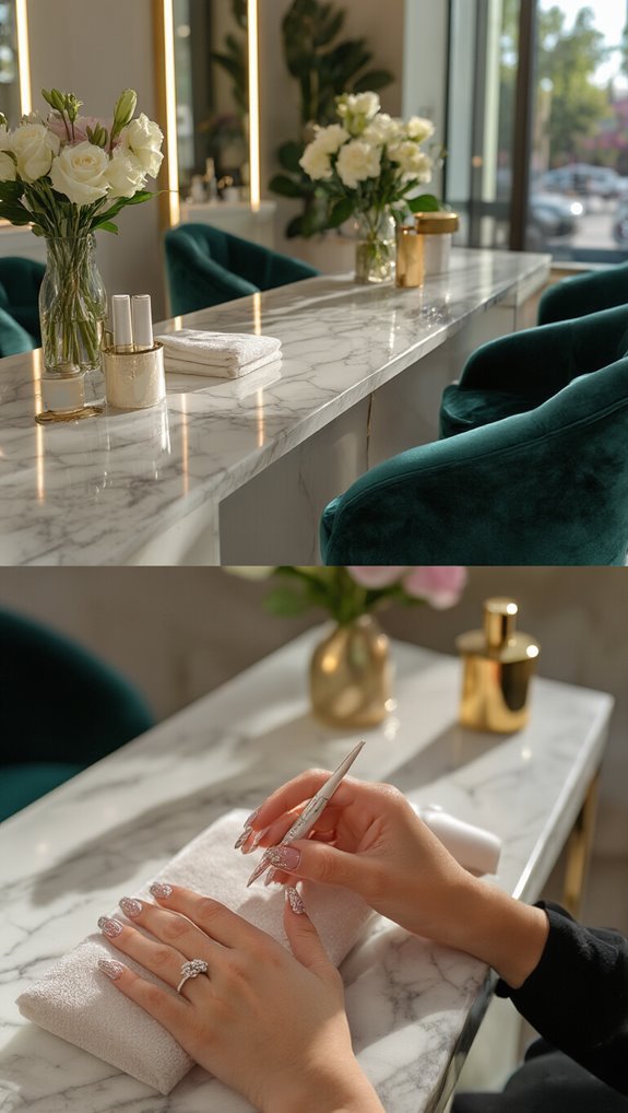 uptown inspired luxury nail artistry