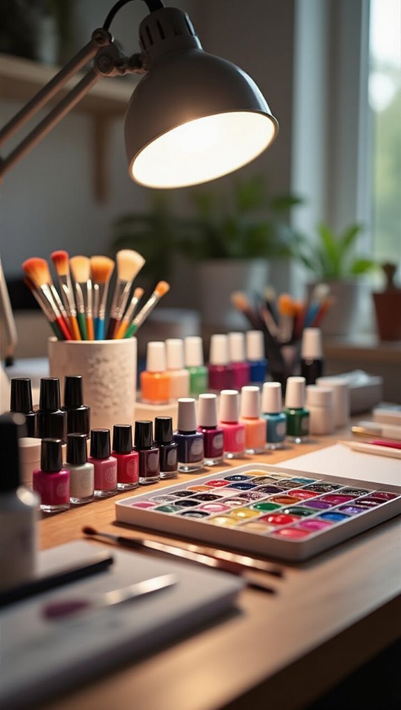 well lit ergonomic nail workspace